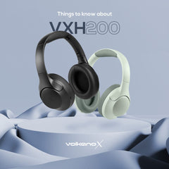 VolkanoX VXH200 Bluetooth Headphones with ANC – Green