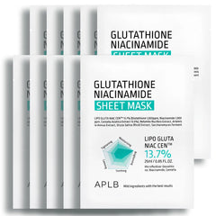 APLB - Glutathione Niacinamide Sheet Mask Set (10 Pcs)