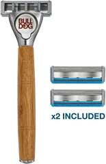 شفرة حلاقة بولدوج الحساسة المصنوعة من الخيزران