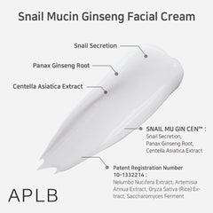 APLB - Snail Mucin Ginseng Facial Cream 55ml