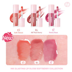 peripera - Ink Glasting Lip Gloss Soft Berry Edition - 3 Colors