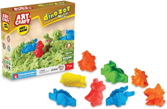 Art Craft 500g Dinosaurs Modeling Play Sand Set