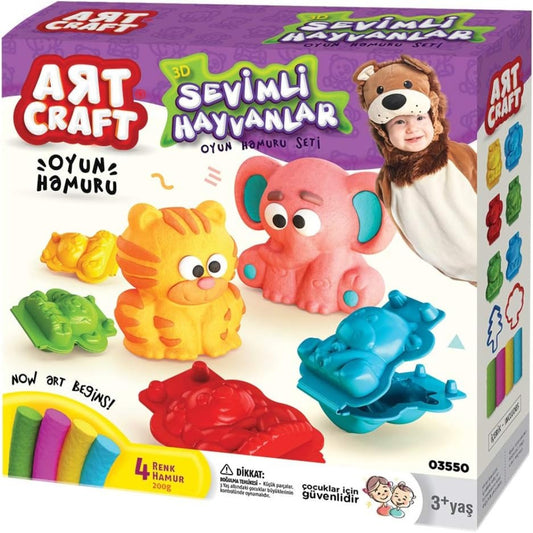 Dede Toys – Art Craft 3D Sweet Animals Dough Set – Multicolor