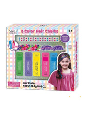 S&LI® Swirl Up 5 Hair Chalk Color Set - 5+ Ages - Paraben Free - For Girls