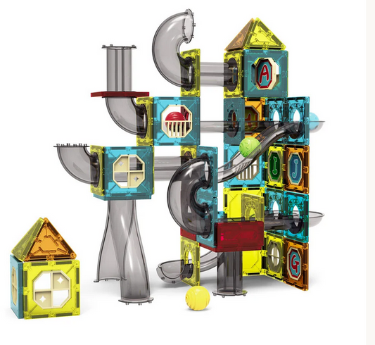 YERL Colorful Magnetic Slideway Blocks - 122pcs