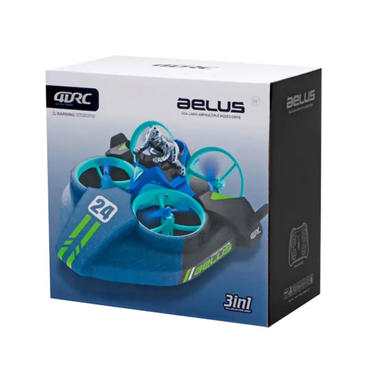 STEM Sea, land and air RC four-axle flying car