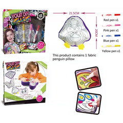 وسادة بطريق مرسومة من القماش (اصنعها بنفسك)