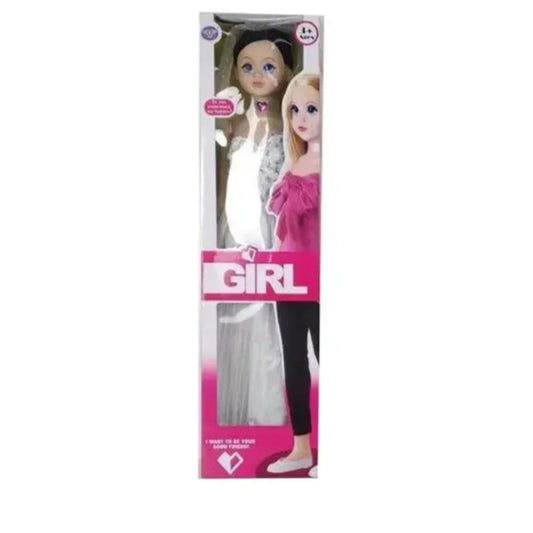 STEM 108cm Dress Up Realistic Doll in White Wedding Dress