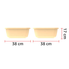 حوض بلاستيكي مربع من كوزموبلاست سعة 12 لترًا