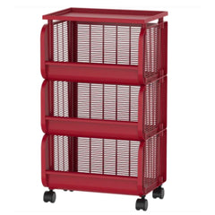 Cosmoplast Tiers Storage Cart with Wheels 3
