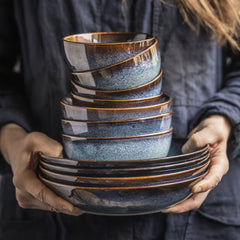 IKEA GLADELIG Deep plate, 21 cm, 4 Packs