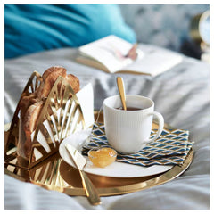 IKEA GLATTIS Tray, brass-colour, 38 cm