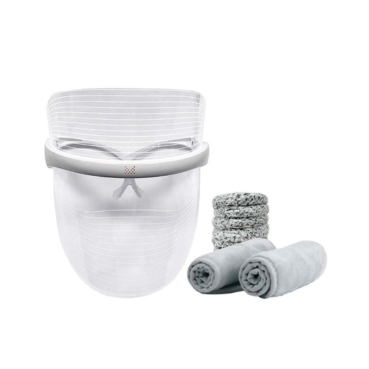 MAGNITONE London GetLit LED Face Mask, WipeOut and Swipes Cloth Bundle