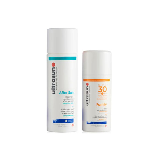 Ultrasun Family SPF 30 - Super Sensitive (100ml) and Ultrasun Aftersun