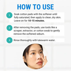 JUMISO - Blackhead Melting Softener & Cotton Pad Set