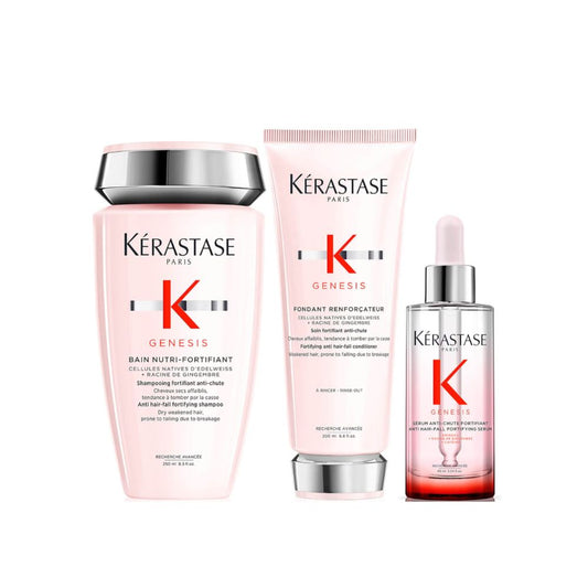 Kérastase Genesis Shampoo, Conditioner and Serum Hair Trio Routine