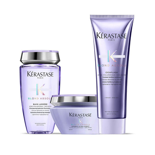 Kérastase Blond Absolu Lumiere Shampoo, Conditioner and Masque Trio