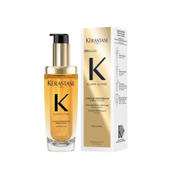 Kérastase Elixir Ultime L'Huile Originale Hair Oil 75ml for All Hair Types with 75ml Refill Bundle