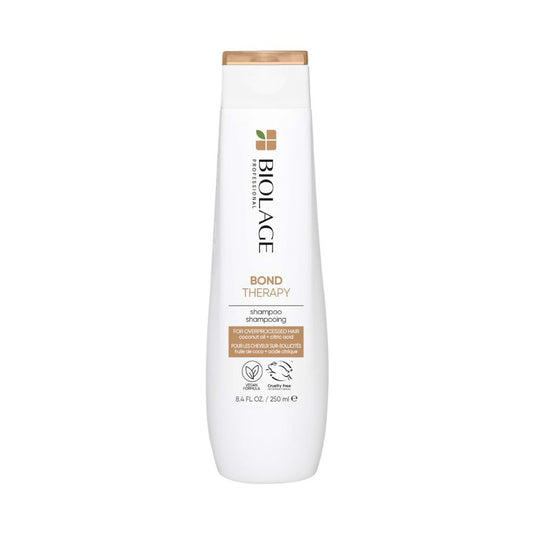Biolage Professional Bond Therapy Cleansing Shampoo Infused with Citric Acid and Coconut Oil for Over-Processed Damaged Hair 250ml