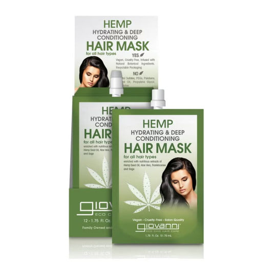 Giovanni Hemp Hydrating and Deep Conditioning Hair Mask (Pack of 12)