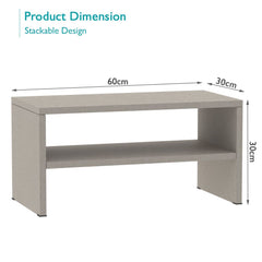 Mahmayi 2-Tier Stackable Shoe Rack