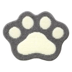 Paw Shaped Bathroom Rug Non-Slip Bath Mat (45 x 60cm)
