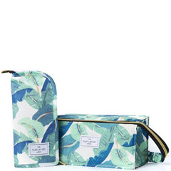 The Flat Lay Co. Makeup Bag Duo in Tropical Leaves