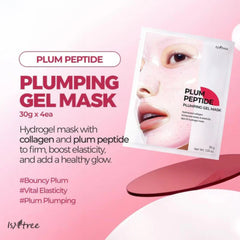 Isntree - Plum Peptide Plumping Gel Mask Set 30g