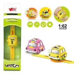 Ming Ying 1:62 Alloy Watch Q Version Car Interactive Induction with Light Music- Assorted Color