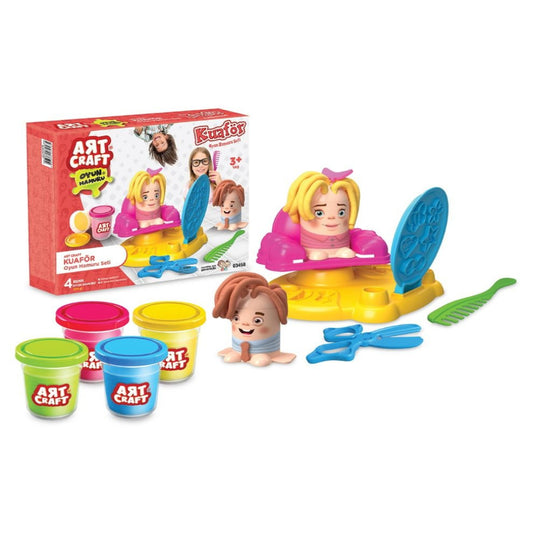 Art Craft Hairdresser Play Dough Set – 9 Pieces