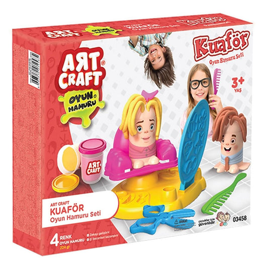 Art Craft Hairdresser Play Dough Set – 9 Pieces