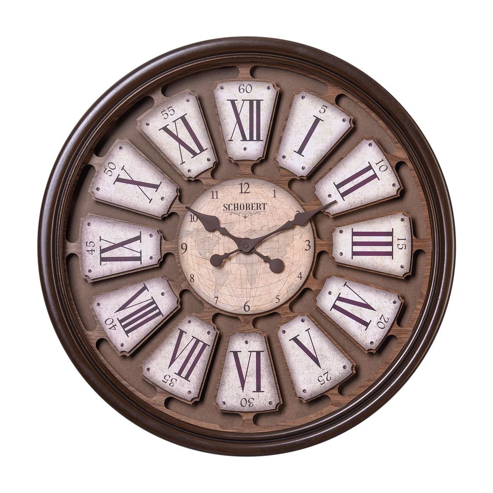 Wooden Wall Clock 6425, 60cm Italian Design