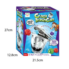 Wizcom Crazy Trash Can - Throw the Paper Ball into the Trash Can - for 3+ Ages