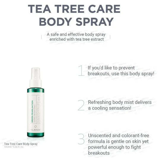 KLAVUU - Green Pearlsation Tea Tree Care Body Spray 100ml