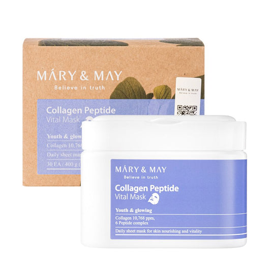 Mary&May - Collagen Peptide Vital Mask (30 Pcs)
