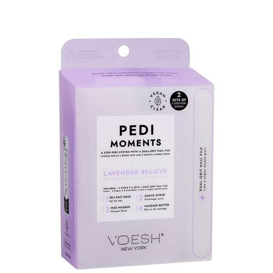 VOESH Pedi Moments 4 Steps - Lavender Relieve Kit (2 Sets)