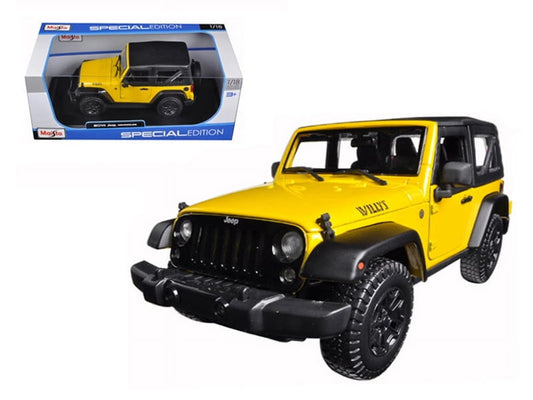 Maisto 1:18 SE (B)-2014 JEEP WRANGLER MET YELLOW