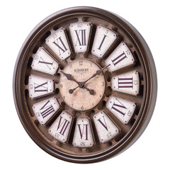 Wooden Wall Clock 6425, 60cm Italian Design
