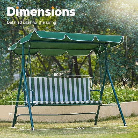 Yulan Outdoor Patio Swing Chair, (2 Seater) SW001-0369