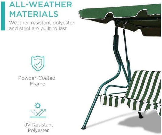 Yulan Outdoor Patio Swing Chair,(3 Seater) Sw002-0367
