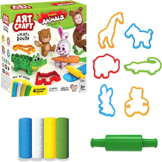 Art Craft Dede Fun Animals Dough Set – 200g