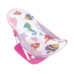 STEM Deluxe Pillow-Free Baby Shower Chair - Baby Bather with 3-Position Recline  Pink Color