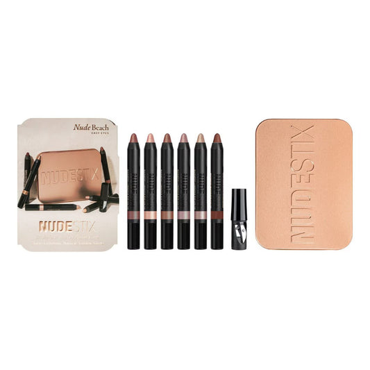 NUDESTIX Nude Beach 6-Piece Eye Palette Set