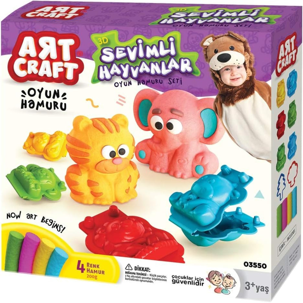 Dede Toys – Art Craft 3D Sweet Animals Dough Set – Multicolor