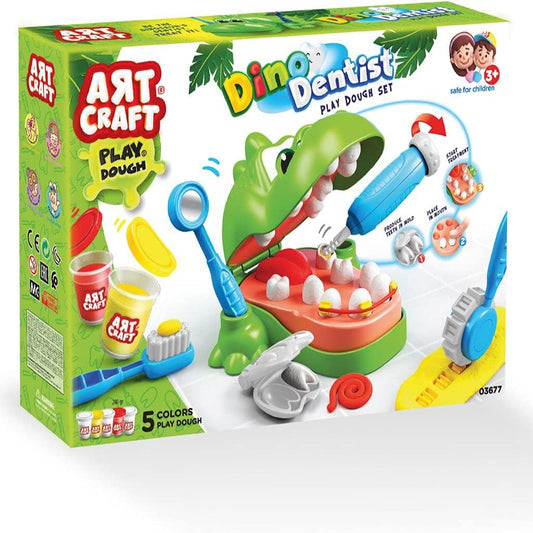 Dede Art Craft Dinosaur Dentist Play Dough Set