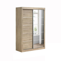 Supreme 2Door Compact Sliding Door Wardrobe W/Mirrors