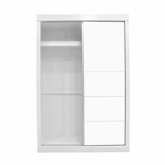 Supreme 2Door Compact Sliding Door Wardrobe W/Mirrors