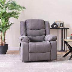 Mina 1 Seater Manual Air Leather Recliner with Cupholder and Pockets