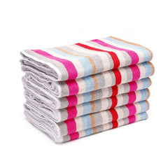 Hometex Bath Towel - 70X140 Cm - Multistripes 500 Gsm