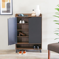 خزانة أحذية جانوس تتسع لـ 15 زوجًا - كولومبيا/أسود